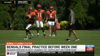 Bengals hold final practice before week one