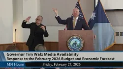 Пресс-конференция губернатора Тима Уолза 27.02.2026