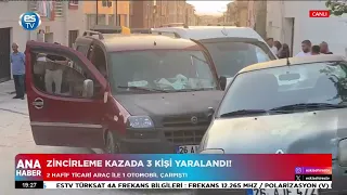 Kontrolden çıkan hafif ticari araç şarampole devrildi