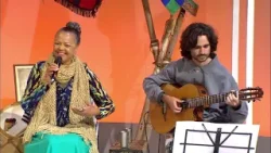 A cantora Loma Pereira participa do programa Cantos do Sul da Terra