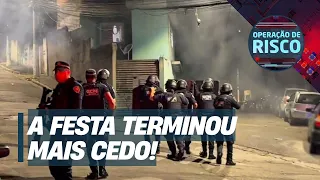 ACABOU O BAILE! Policiais montam operação e encerram pancadão em comunidade