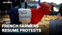 Farmers' protests flare up ahead of Paris agriculture show