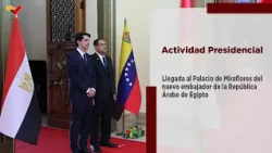 President Delcy Rodríguez receives Credentials from the ambassador of the Arab Republic of Egypt