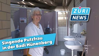 Singing cleaning lady delights at the Hünenberg lido | ZüriNews