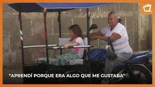 Sonia González, the driver breaking stereotypes behind the wheel of a moto-taxi