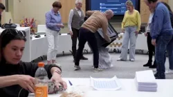 Het tellen van de stemmen in Renswoude