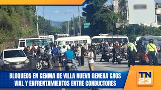 Bloqueos en CENMA de Villa Nueva genera caos vial y enfrentamientos entre conductores