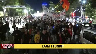 Mbyllen fjalimet te Kryeministria, nis marshimi në rrugët e Tiranës