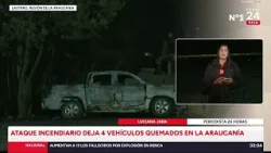 Cuatro vehículos incendiados en nuevo ataque en La Araucanía: pérdidas superan los $200 millones