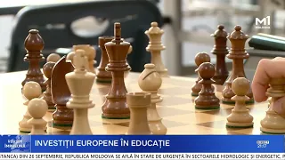 Two classrooms transformed into a modern chess space in Rezina, with EU support