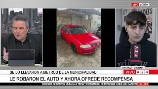 🔴 HIS CAR WAS STOLEN AND NOW HE'S OFFERING A REWARD
