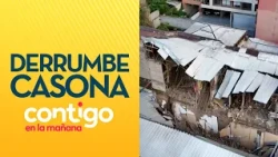 Derrumbe en casona tomada por okupas en Santiago Centro - Contigo en la Mañana