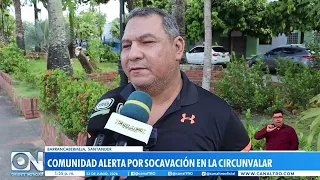Alert in Barrancabermeja over sinkhole on main road