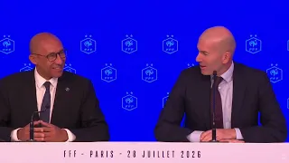 Zinedine Zidane, appointed as France manager until after the 2030 World Cup