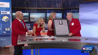 A special gift for David Hartman brings him to tears