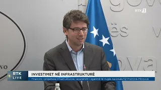 Ministri Financave, Hekuran Murati dhe ai i Infrastrukturës dhe Transportit,Dimal Basha konferencë