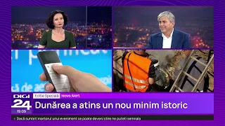 Ediție specială. Dunărea, la un nou minim istoric. Mișcoiu: Suntem țara lui „făcut de urgență”
