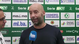 Vittoria al Partenio, Mister Bucchi: Ho visto un Arezzo aggressivo. Questo volevo dai miei ragazzi