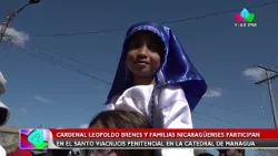 Cardenal Leopoldo Brenes y familias participan en Viacrucis Penitencial en la Catedral de Managua Cardenal Leopoldo Brenes y familias participan en Viacrucis Penitencial en la Catedral de Managua