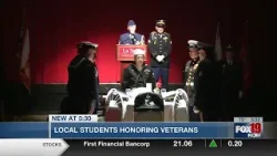 Students honoring veterans