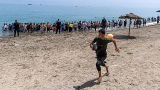 El desalojo no frena a los inmigrantes en Ceuta: 500 regresan al asentamiento de El Trampolín