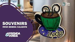 ☕ How to Make a HOT DRINK MAGNET Souvenir | Easy Craft | Learn and Sell