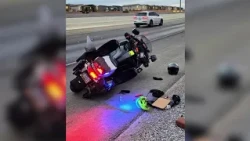 North Las Vegas Police motorcycle hit