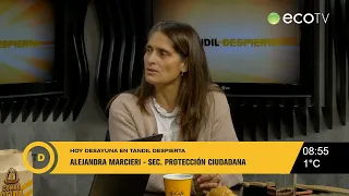 Alejandra Marcieri destacó el aporte de la tecnología y los vecinos en la baja del delito
