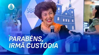 Surpresa emocionante para a Irmã Custódia Cardoso no dia de seu aniversário | Sábado no Santuário