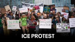 Hundreds protest shuttered FCI Dublin prison becoming ICE detention center | KTVU