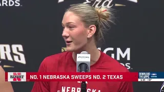 No. 1 Nebraska sweeps No. 2 Texas in second day of Players Era Volleyball Showcase