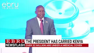 DP Kindiki notes that over 32. 3 million Kenyans are under medical cover. #ebrunews