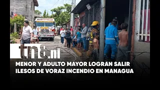 Family Escapes Fire That Destroyed Their Home in Managua