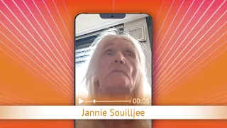 TV Oranje app video message - Jannie Souilljee