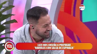 Almorzamos con Victor Espinola, ravioles con salsa de espinaca 13-06-26