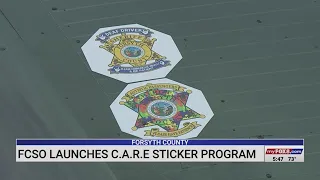 Forsyth County Sheriff's Office launches C.A.R.E. sticker program