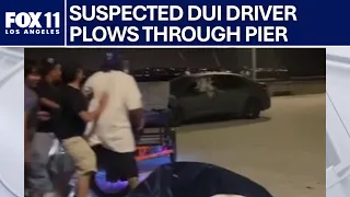 Suspected DUI driver plows through Venice Beach Pier