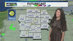 Drizzle this morning with cloudy skies