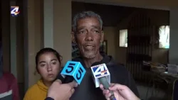 Wilfredo Pereira junto a sus hijos sufrieron pérdidas totales tras la tormenta de este jueves
