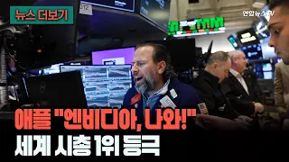 '순환 금융' 우려에 흔들린 엔비디아, 애플에 시총 1위 내줘 [뉴스더보기] / 연합뉴스TV (YonhapnewsTV)