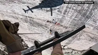 Dramatic California helicopter rescue saves injured climber