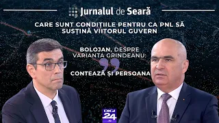 Jurnalul de seară. Ilie Bolojan, despre condițiile pentru ca PNL să susțină viitorul Guvern