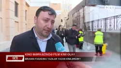 ARB XƏBƏR - Nizami Kino Mərkəzinin fasadına yazılar yazılıb – Tarixi binaya zərər vuruldu