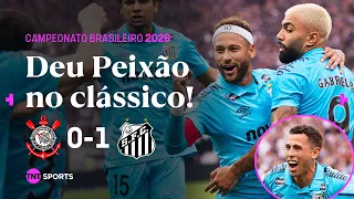 SANTOS CRAVA APÓS FALTA MAGISTRAL DE NEYMAR E VENCE O CLÁSSICO! CORINTHIANS 0X1 SANTOS