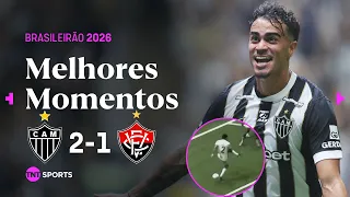 ZAGUEIRO FURA, GALO ABRE O PLACAR E REINIER FAZ GOLAÇO! ATLÉTICO-MG 2 X 1 VITÓRIA