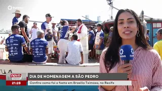 Dia de homenagem a São Pedro em Brasília Teimosa, no Recife.