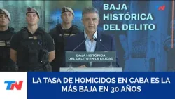 El jefe de Gobierno Jorge Macri infirmó que CABA registró la tasa más baja de homicidios en 30 años