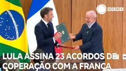 Lula assina 23 acordos de cooperação com a França