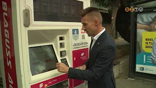 A jegy- és bérletautomatákból is meg lehet váltani a helyi buszjáratokra érvényes diákbérletet