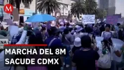 Miles marchan en el 8M en Ciudad de México para exigir justicia por feminicidios